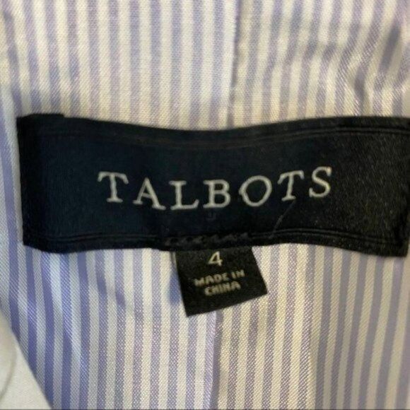 Talbots Blazer Solid Beige Size 4 - Picture 5 of 5